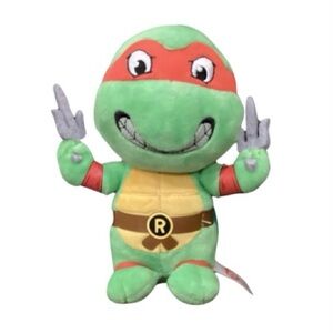 TMNT Raphael Ty Teenage Mutant Ninja Turtle Beanie Baby Plush Doll